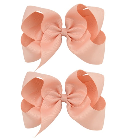 6 Inch Bow Hairpin for Children - 30 Colors, European Style