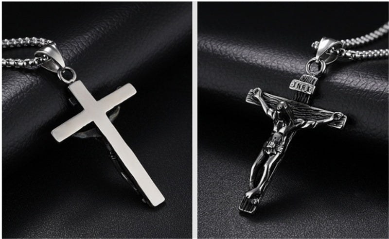 Fashion Jewelry Cross New Cool Titanium Steel Necklace