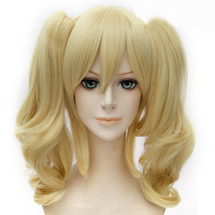 European And American Curly Hair Golden Yellow Anime Cosplay Wig Full Headgear