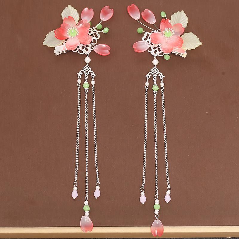 Women's Tassel Step-shaking Flower Hairpin Hair Accessories Set