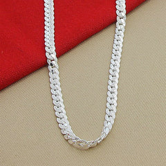 Personalized Silver-plated Snake Bone With Jewelry Thick Clavicle Chain