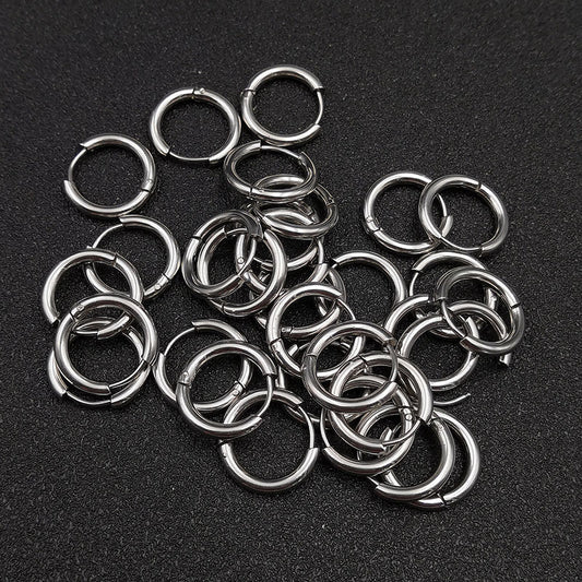 Stainless Steel Men's And Women's Circle Ear Buckles