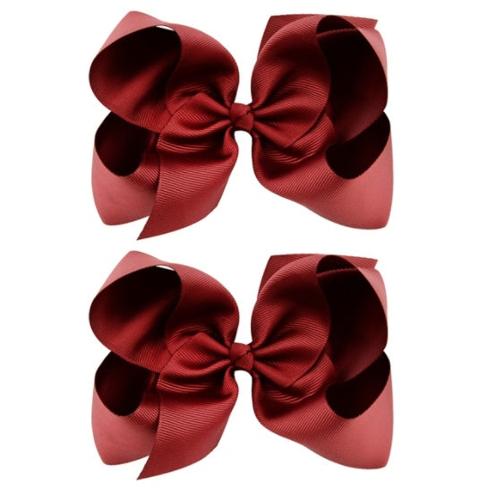 6 Inch Bow Hairpin for Children - 30 Colors, European Style