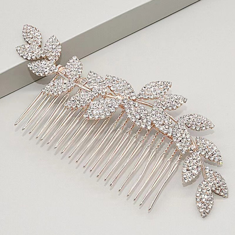 Vintage Minimalist Bride's Hair Comb Wavy