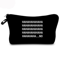 English alphabet cosmetic bag