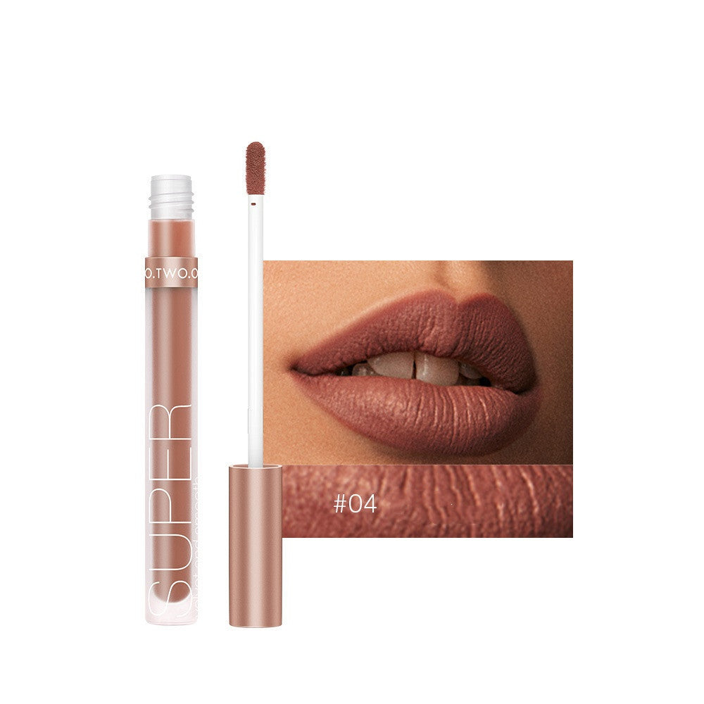 12 Color Honey Velvet Matte Lip Gloss Set - Long-Lasting, Moisturizing