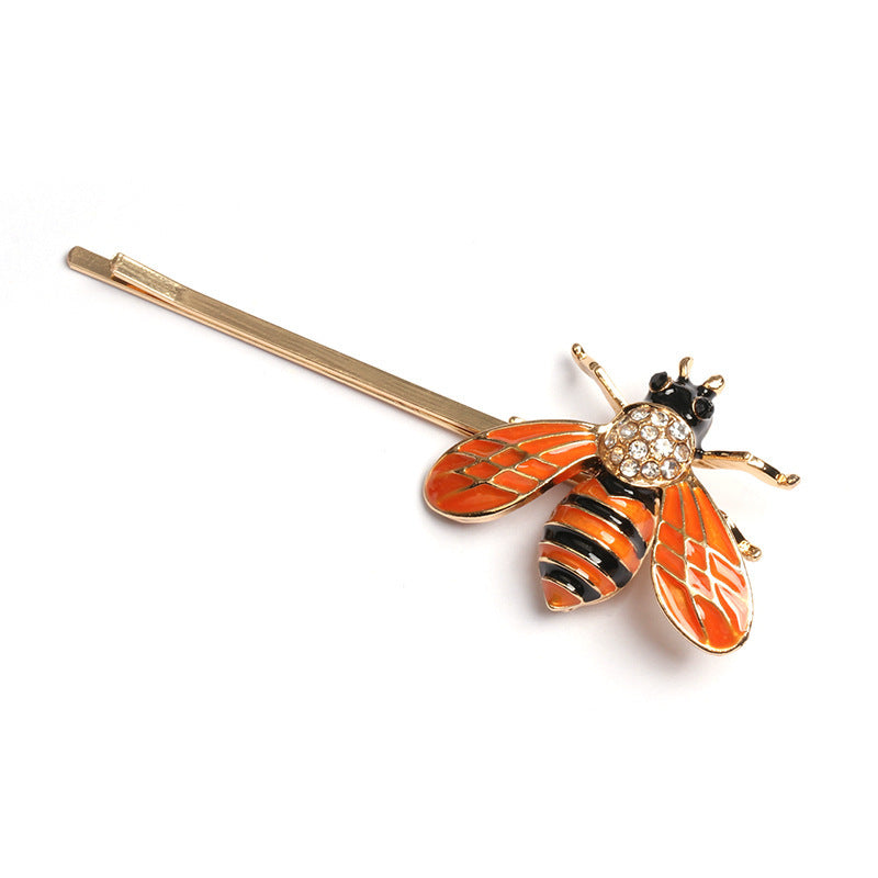 Fashion Personality Micro-inlaid Zircon Fruit Bee Hairpin