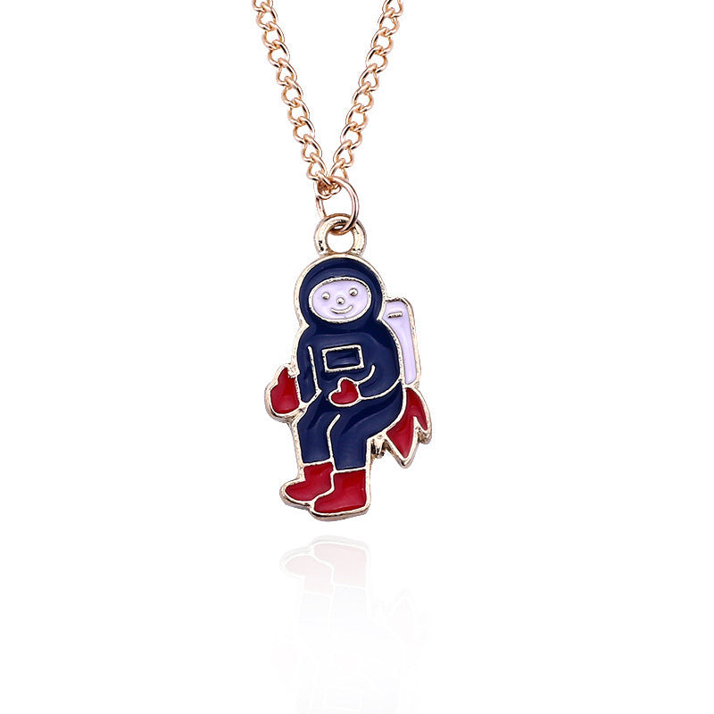 Spaced-Out Cartoon Necklace