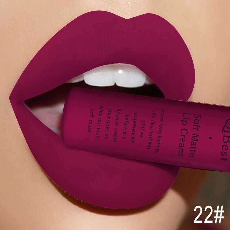 Qibest makeup brand matte lipstick