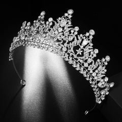 Bridal Crown With Diamond Hair Band