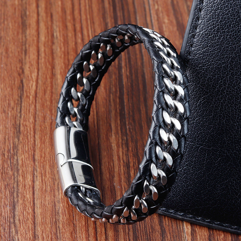 BraceletPersonalized Fashion Bracelet Titanium Steel Geometry