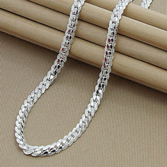 Personalized Silver-plated Snake Bone With Jewelry Thick Clavicle Chain