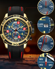 Sports Men's Watch Silicone Quartz Watch