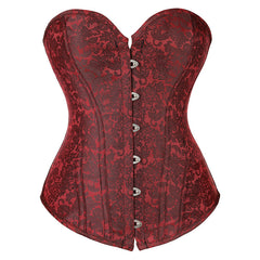 Dark Red Corset Bustier