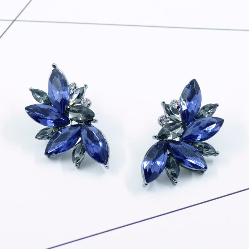 Flower Drop Exaggerated Earrings