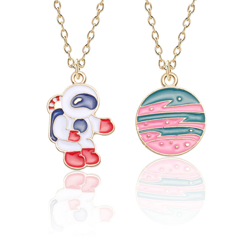 Spaced-Out Cartoon Necklace