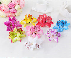 Double orchid flower of Thailand bride wedding flower hairpin beach holiday photo photo hair accessories factory