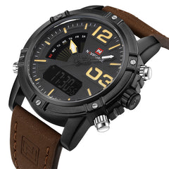 Double movement waterproof electronic watch