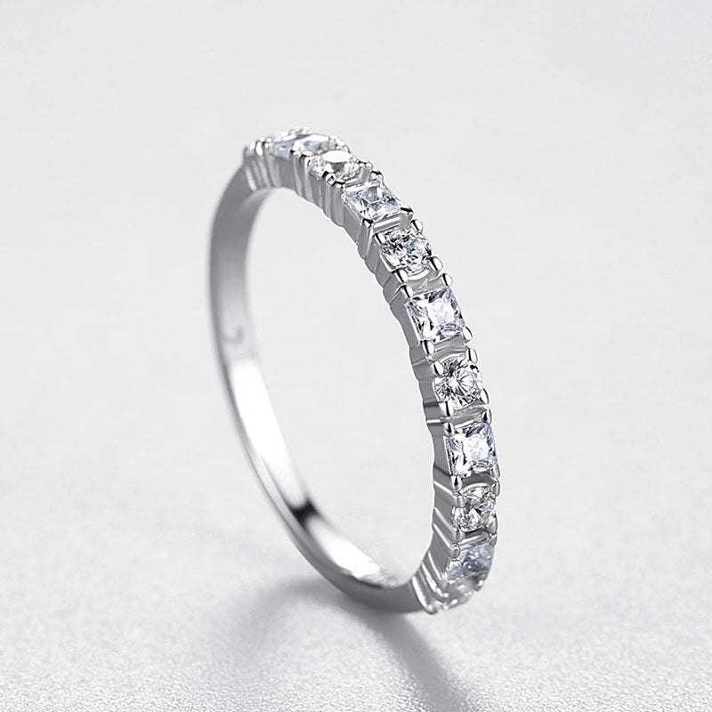 Simple Diamond-studded Index Finger Ring Ins Niche Design Can Be Stacked