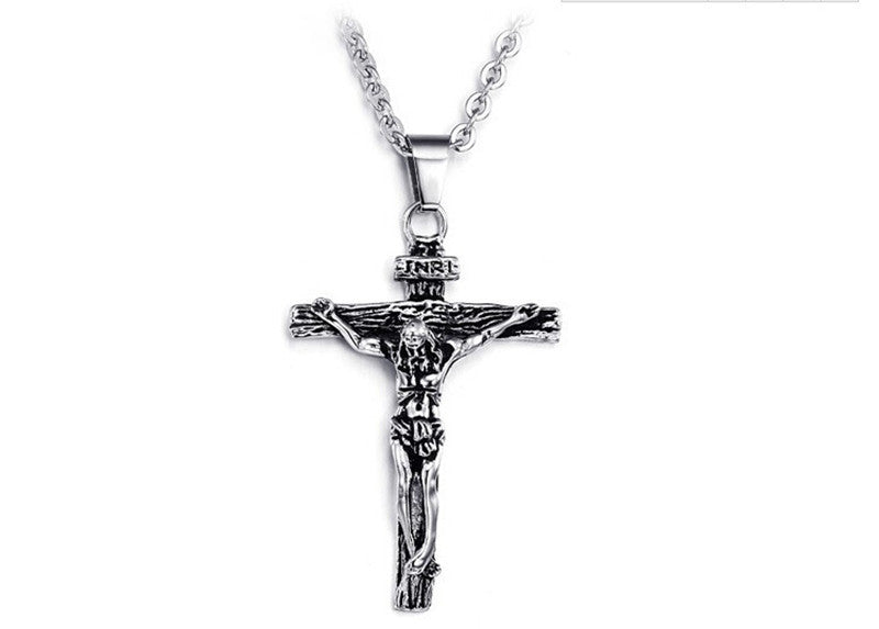 Fashion Jewelry Cross New Cool Titanium Steel Necklace