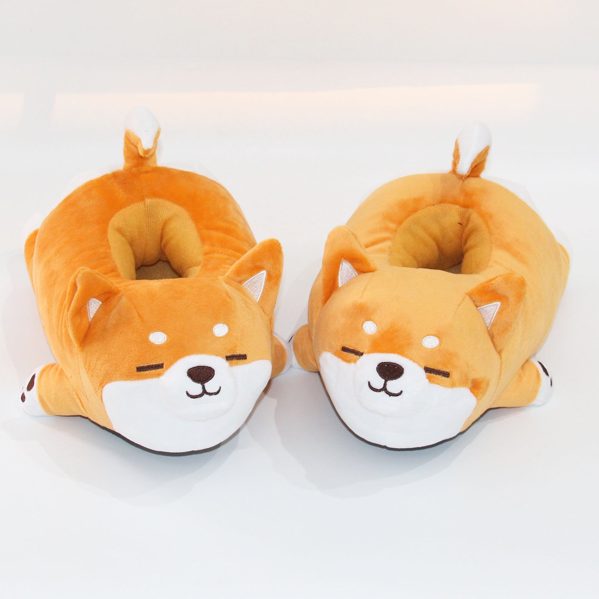 Cute Soft Cute Corgi Slippers Animal Home Plush Cotton Shoes