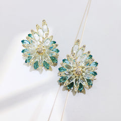 New Fashion Colored Flower Earrings