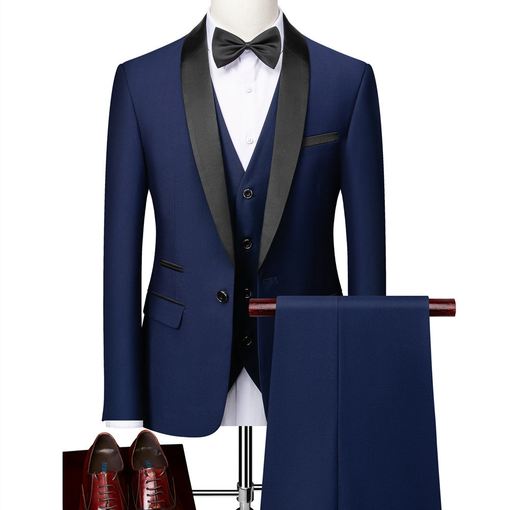 Business Casual Suits Men's Wedding Groom Dresses Pavilion Slim Fit