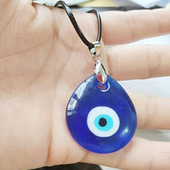 Men's And Women's Fashion Blue Devil's Eye Glass Necklace