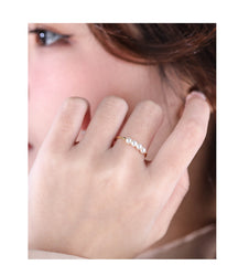 Women's Light Luxury Minority S925 Vintage Pearl Ring