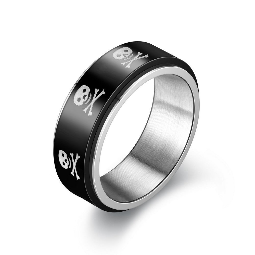 Anti-Anxiety Stress Relief Titanium Steel Turning Ring