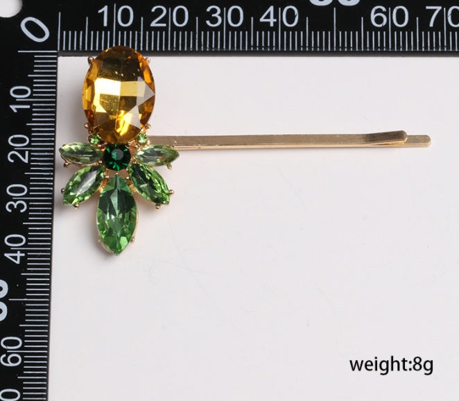 Fashion Personality Micro-inlaid Zircon Fruit Bee Hairpin