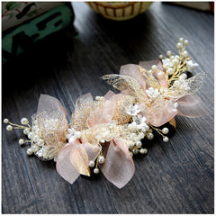 Tulle Flower Bride Headdress Fairy Beauty Bride Hair Wedding