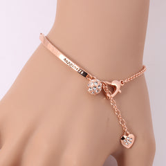 Rose Gold Plated Zircon Bracelet