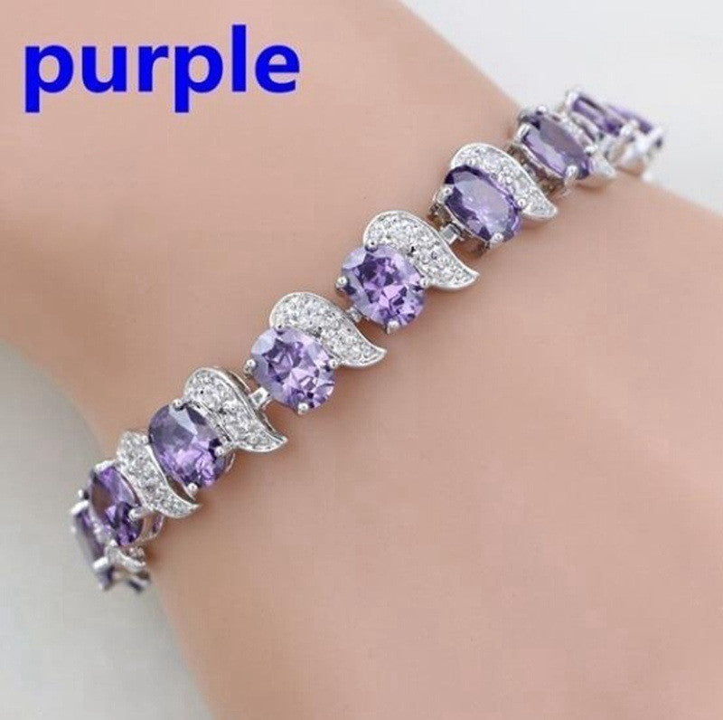 Meniscus Color Jewelry Zircon Seven Color Bracelet