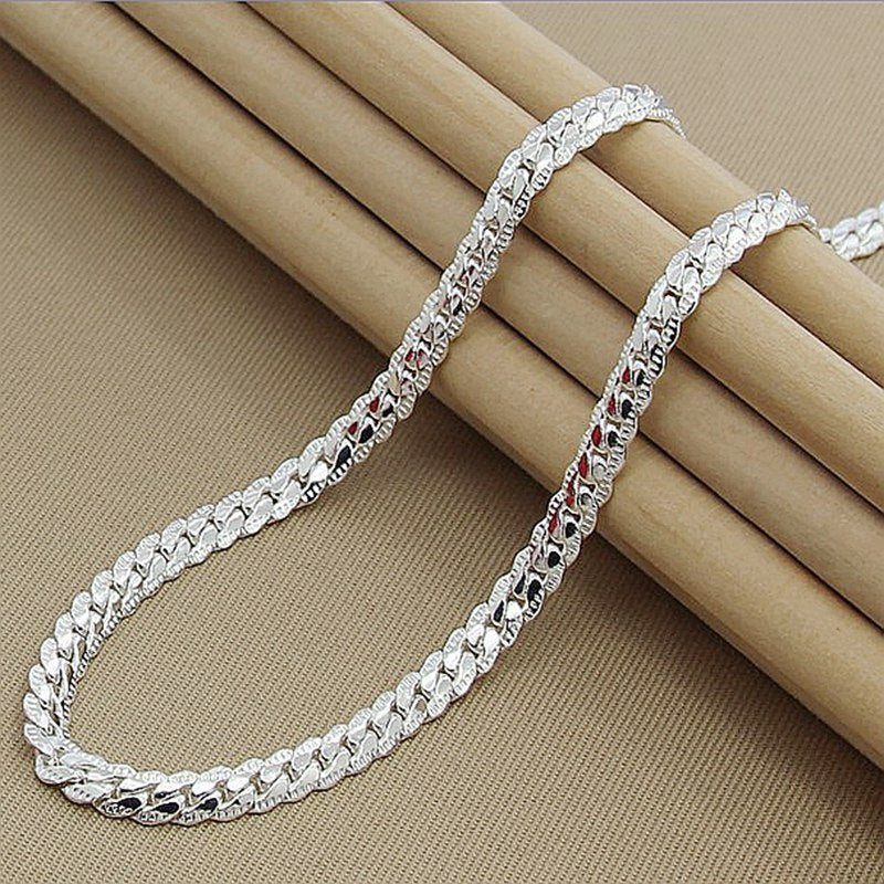 Personalized Silver-plated Snake Bone With Jewelry Thick Clavicle Chain