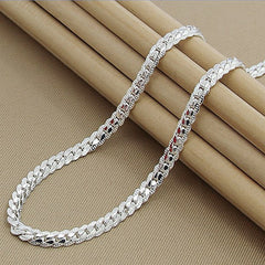 Personalized Silver-plated Snake Bone With Jewelry Thick Clavicle Chain