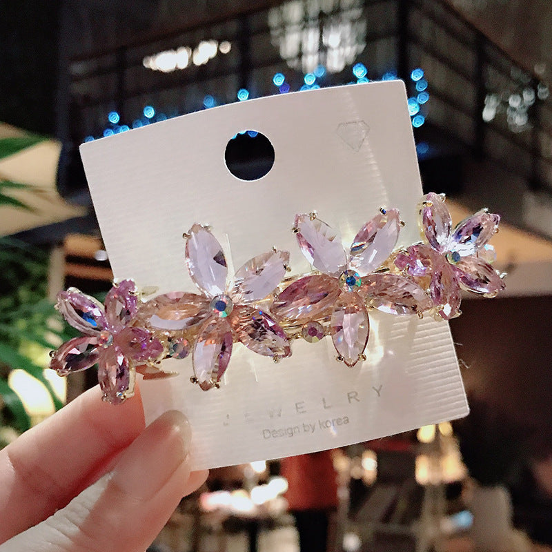 Korean Fashion Rhinestone Crystal Butterfly Hairpin