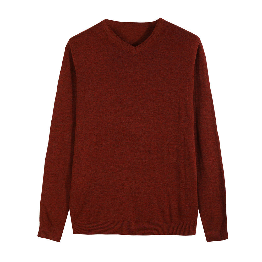 Cashmere sweater knit sweater men's casual sweater