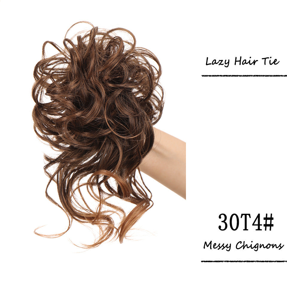 Women's Hair Band Long Beard Curly Hair Natural & Fluffy Lazy Updo Hair Chemical Fiber