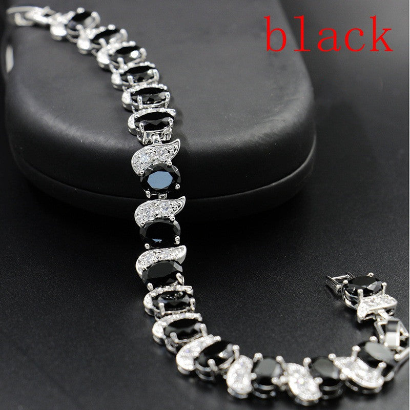 Meniscus Color Jewelry Zircon Seven Color Bracelet