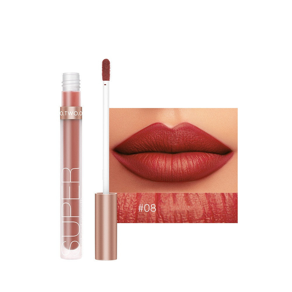 12 Color Honey Velvet Matte Lip Gloss Set - Long-Lasting, Moisturizing