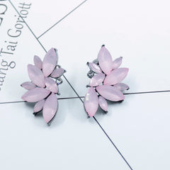 Flower Drop Exaggerated Earrings