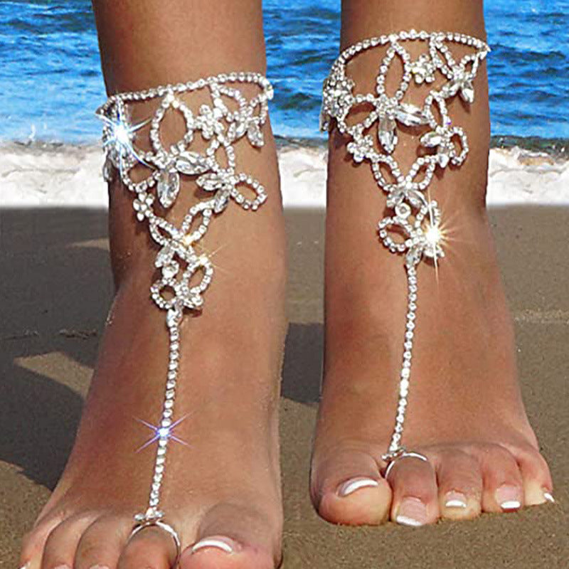 Women's Fashion Personality Beach Butterfly Ankle Chain Accessories