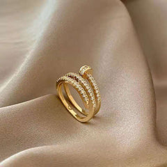 Multi-layer Nail Ring Index Finger Ring Fashion Personalized Opening Adjustable