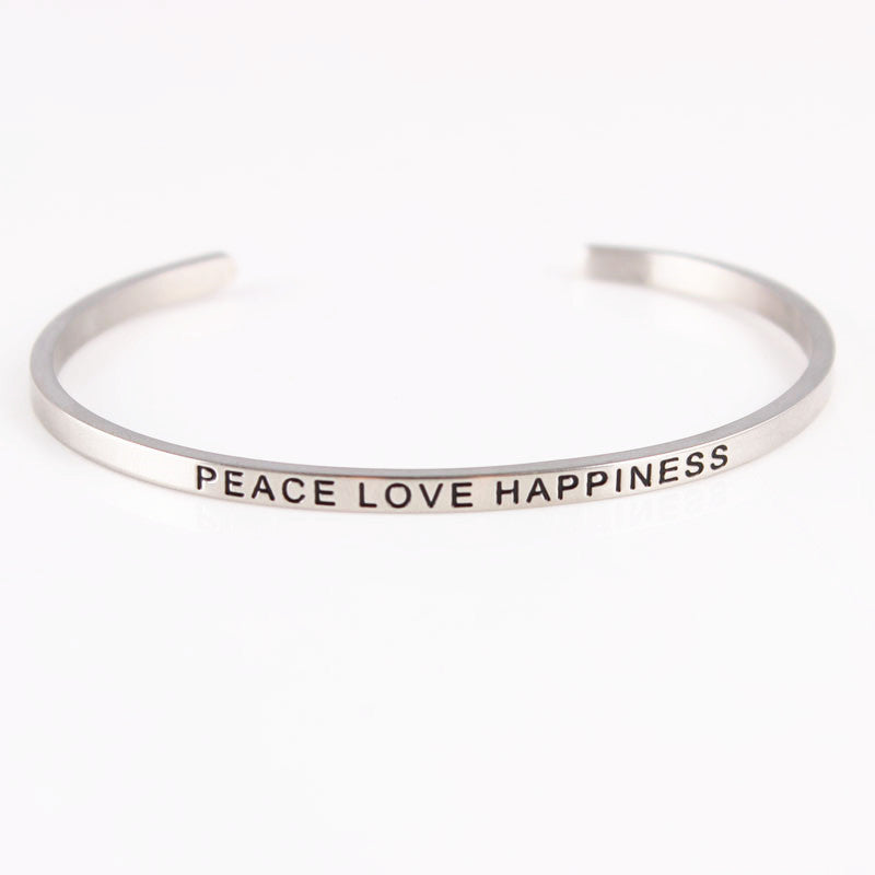 Engraving stainless steel bracelet