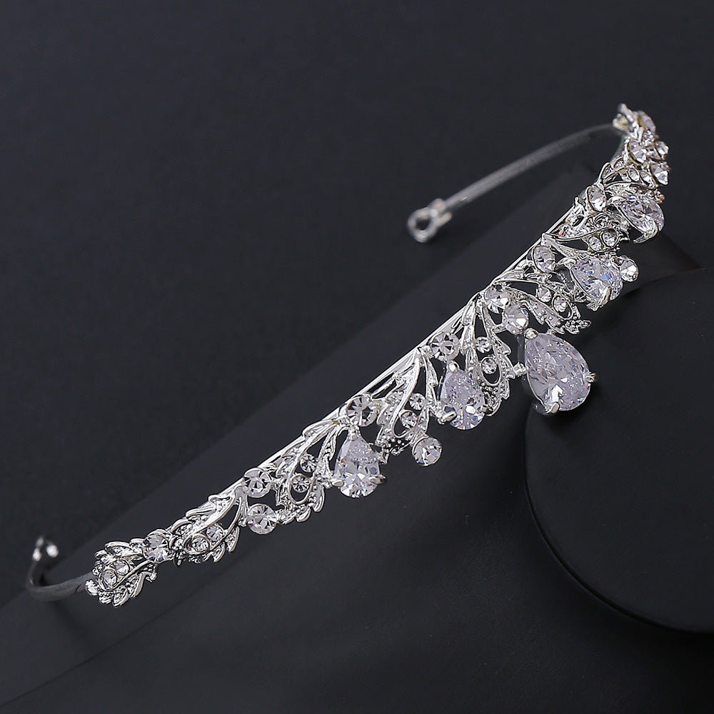 G250 Bridal Alloy Zircon Gaoshi Small Crown Hair Band