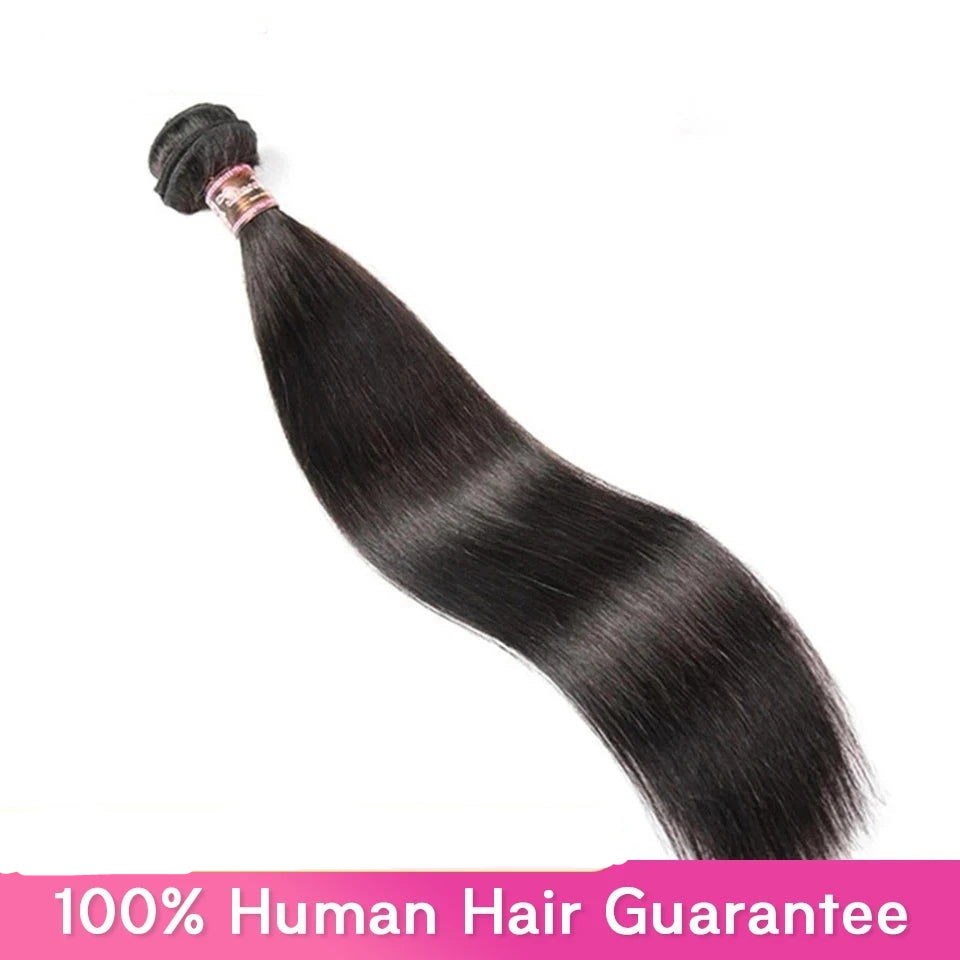 Wig Real Human Hair Extension Straight Bundle 50g