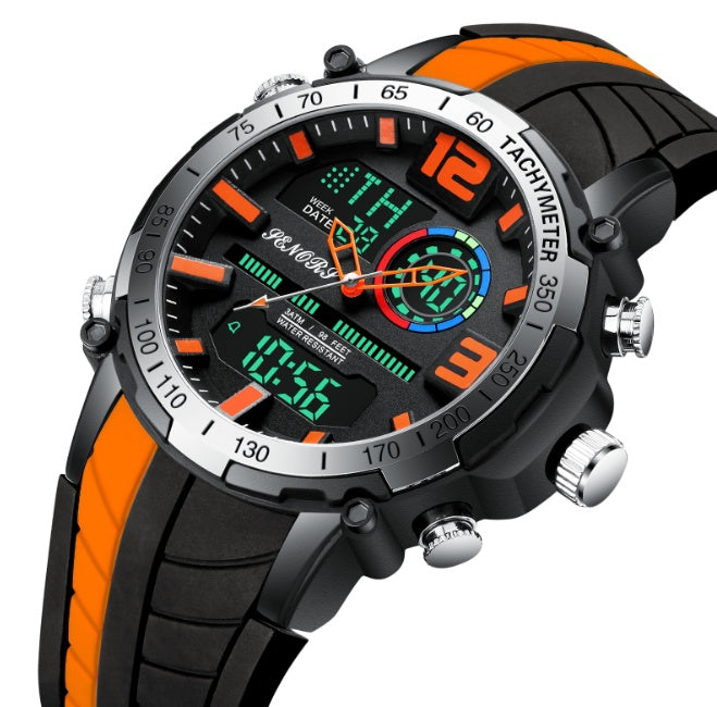 Dual display sports watch