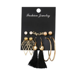 Hot Sale Source Disc Vertical Diamond Tassel 6 Pairs Set