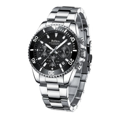 Men's Waterproof Steel Band Quartz Watch